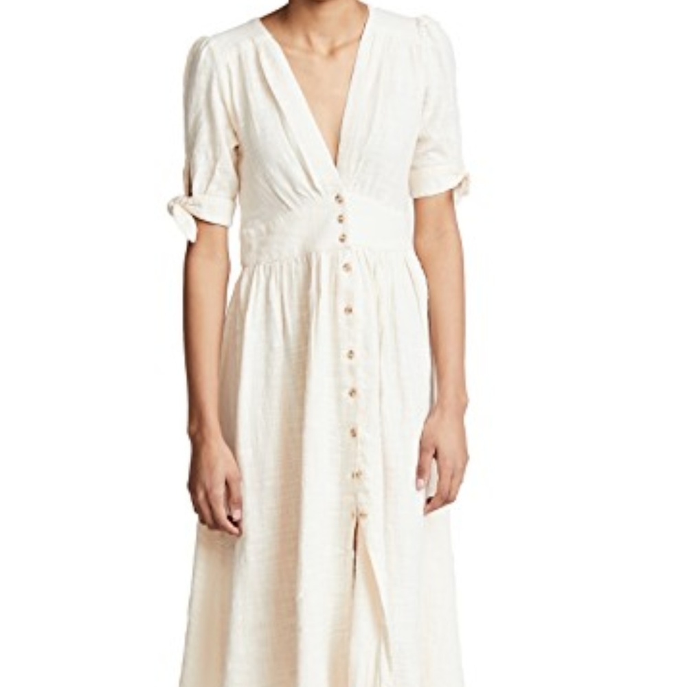 Free People XS Dress Love of My Life ivory boho